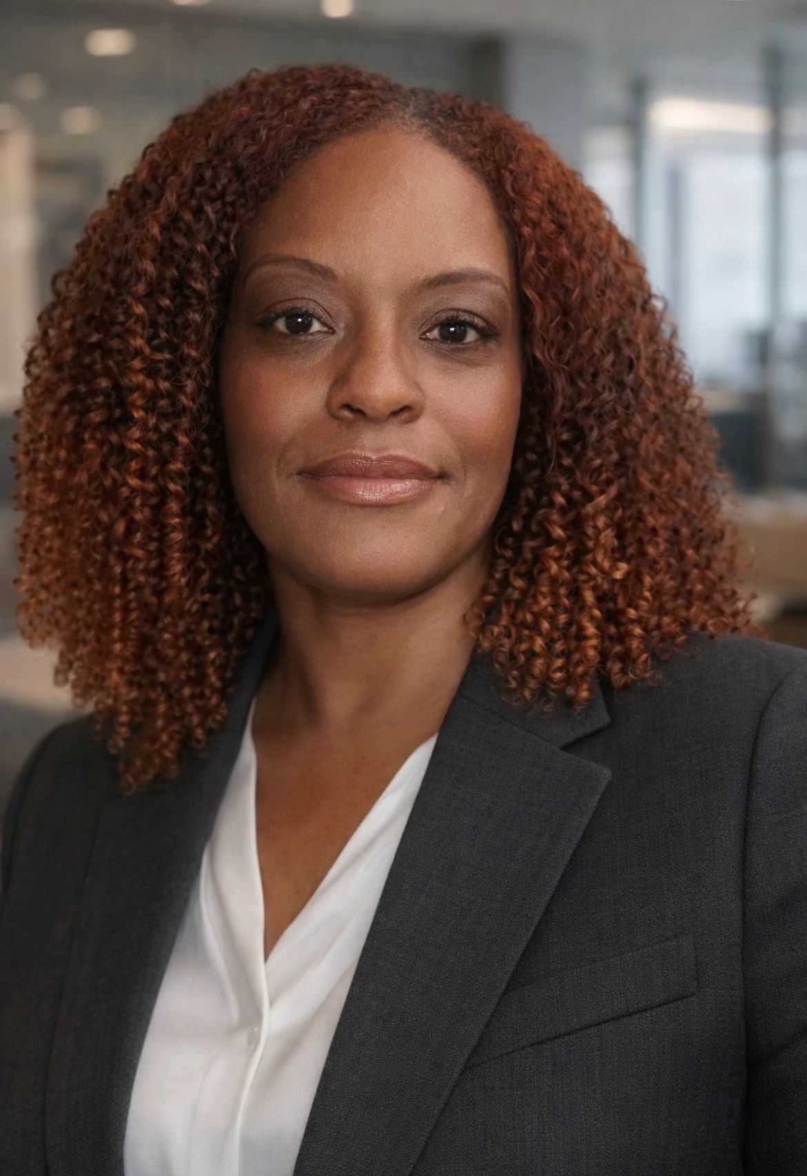 Celeste Ige, MSW, LCSW, wearing a dark blazer and white blouse.